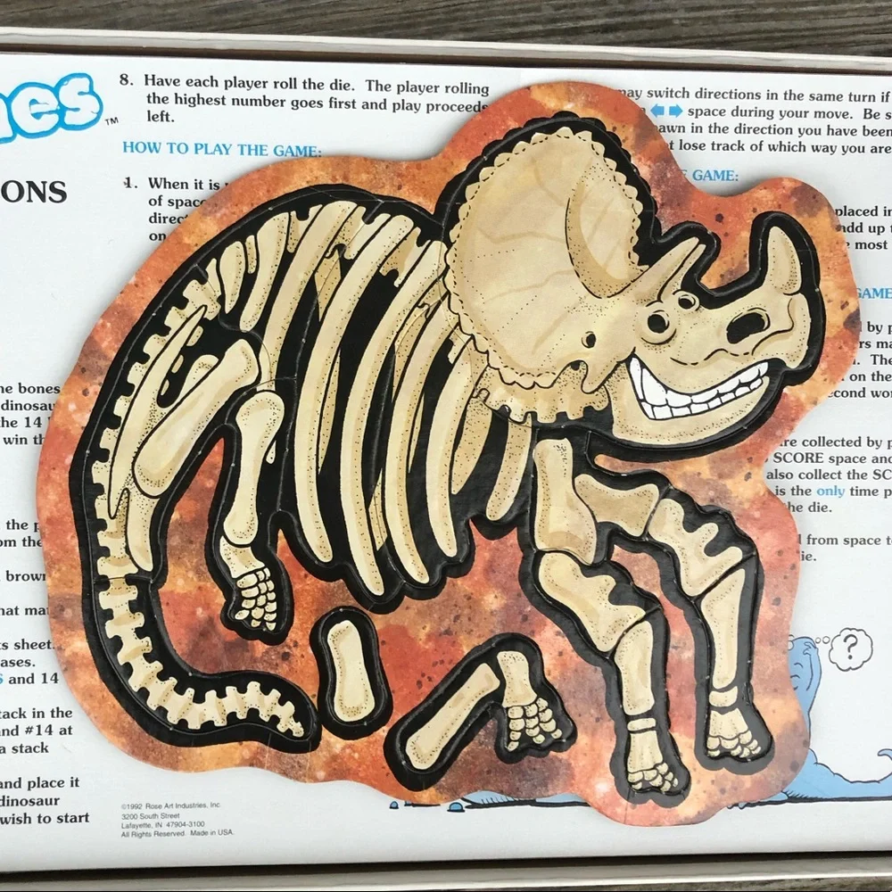 - ‘Dinobones’ Board Game! VTG!!